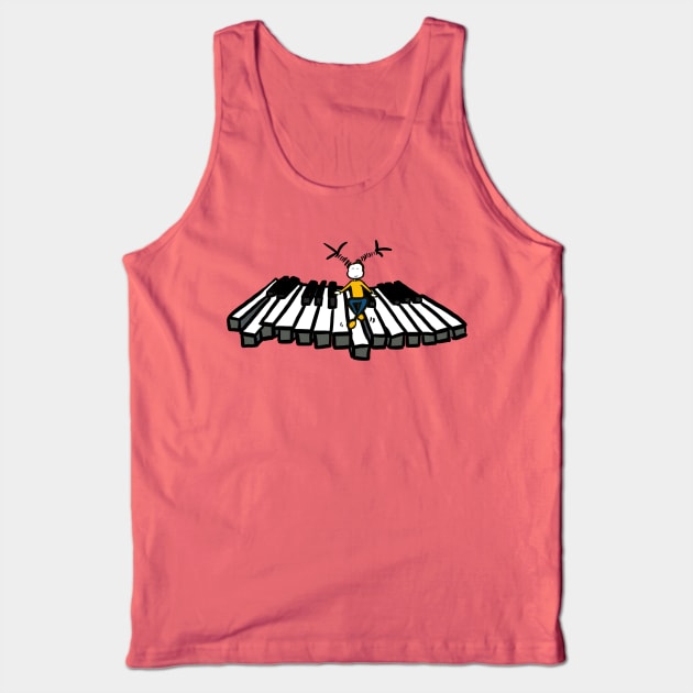 Flying piano 1 woman Tank Top by Guastevi